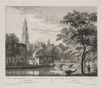 KG 07398
<br/>
De Westerkerk en de Vleeshal in Amsterdam
<br/>
<em>Liender, Paulus van (1731-1797)</em>